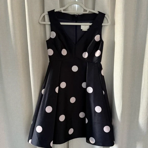 Kate Spade New York Polka Dot Fit & Flare Dress – Size 00 - Picture 4 of 11